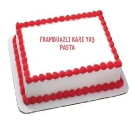 Kaliteli Malzemelerle Hazırlanan 60 Kişilik Frambuazlı Yaş Pasta